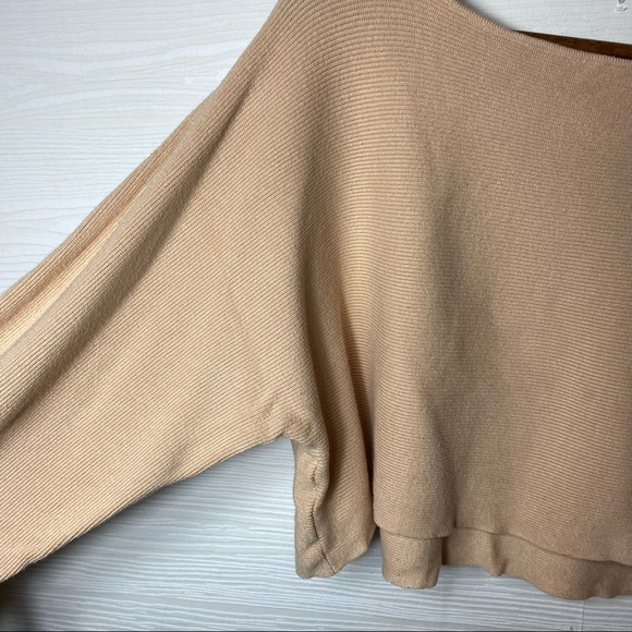 ZARA Cropped knit pale pink sweater size small - Picture 7 of 9